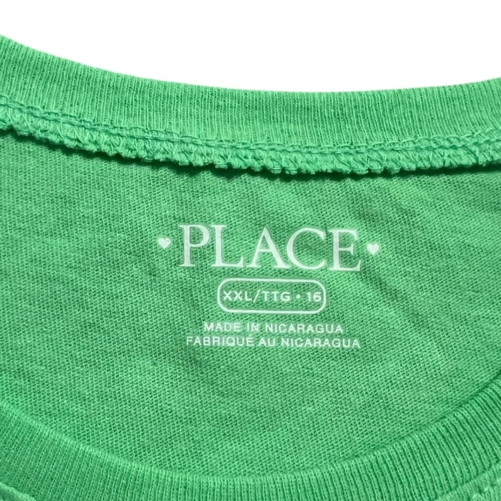 NEW The Children’s Place XXL (16) Green Lucky Girl Shamrock Tee Shirt
